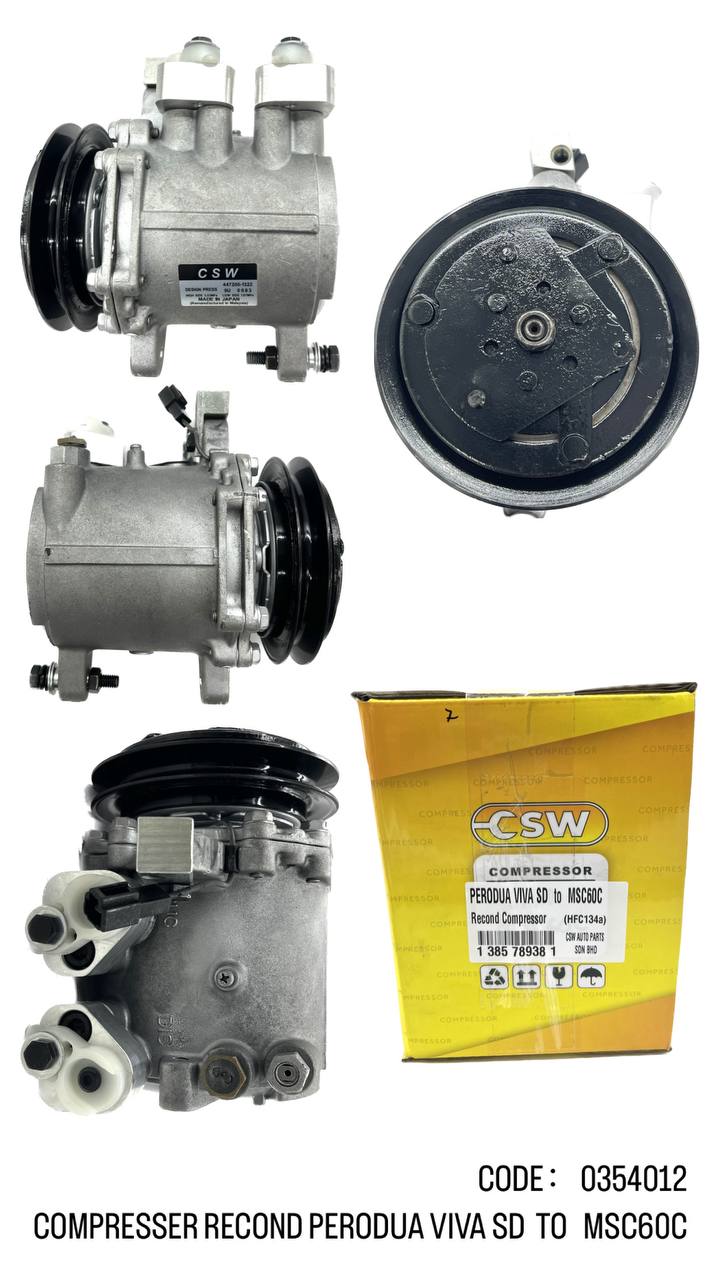 COMPRESSOR RC PERODUA VIVA SD TO MSC60C - CSW Auto Parts