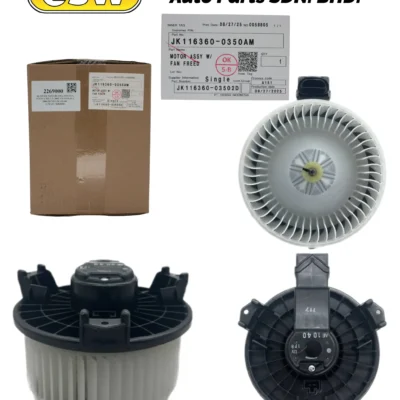 BLOWER MOTOR (OG) TOYOTA INNOVA /HILUX 2005 VIGO/HIACE 2006 DENSO JK116360-1170AM/1040/0350