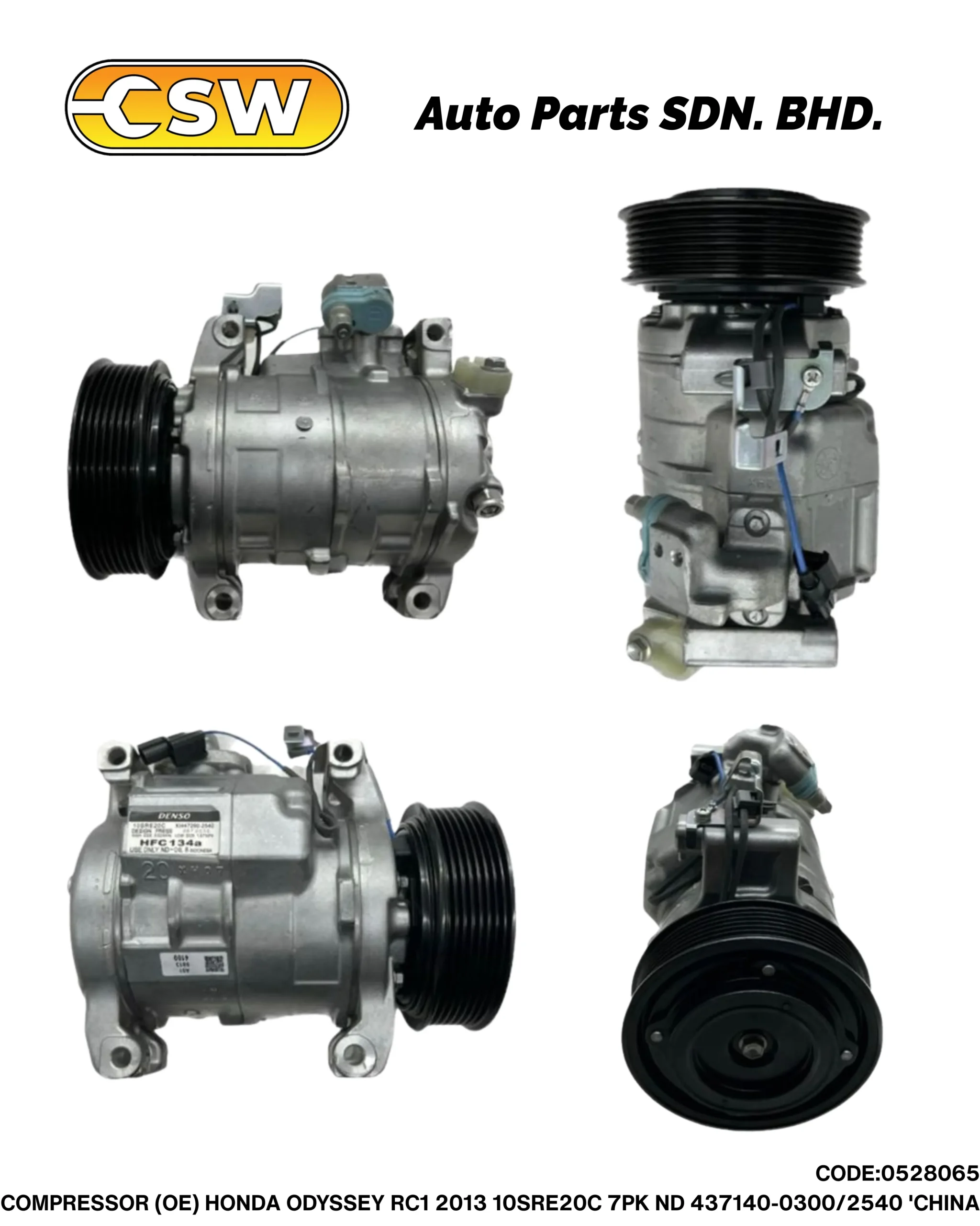 COMPRESSOR (OE) HONDA ODYSSEY RC1 2013 10SRE20C 7PK ND 437140-0300