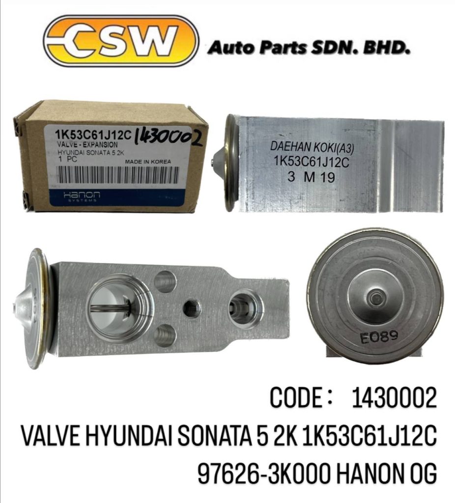 VALVE HYUNDAI SONATA 5 2K 1K53C61J12C 97626-3K000 HANON OG - CSW Auto Parts
