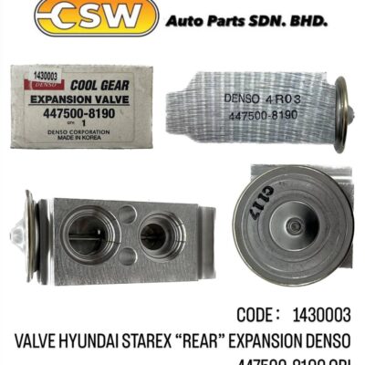 VALVE HYUNDAI STAREX (REAR) EXPANSION DENSO 447500-8190 ORI