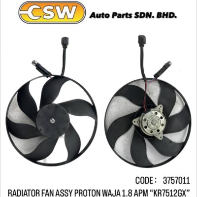 RADIATOR FAN ASSY PROTON WAJA 1.8 APM (KR7512GX)