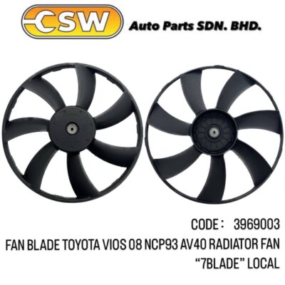 FAN BALDE TOYOTA VIOS 08 NCP93 AV40 RADIATOR FAN (7 BALDE) (LOCAL)