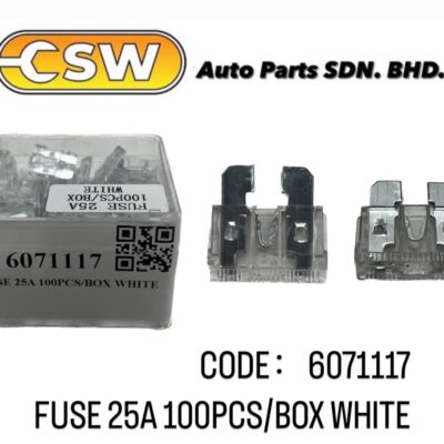 FUSE 25A 100PCS/BOX WHITE