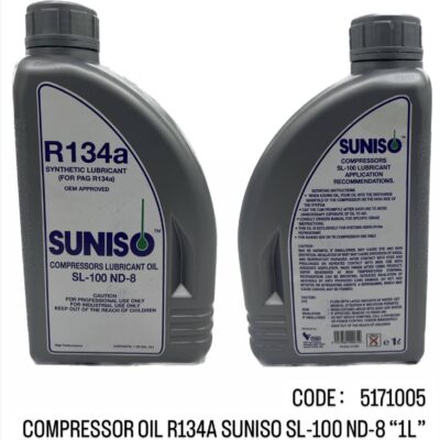 COMPRESSOR OIL R134a SUNISO SL-100 ND-8 1L