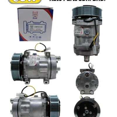 COMPRESSOR (C) VOLVO FM12 8PK 7H15 'CITROEN COVER' REAR UNION R134A SD6111 'AlphaV