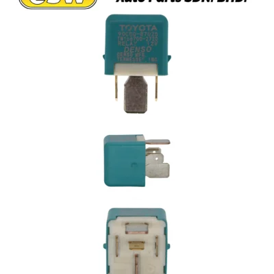 RELAY (R) TOYOTA/PERODUA BLUE 5 PIN 12V (2 PIN BIG, 3 PIN SMALL) DENSO 156700-2720/90080-87025