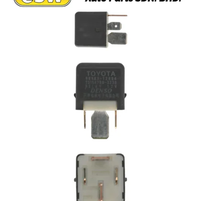 RELAY (R) TOYOTA/PERODUA GREY 4 PIN 12V (2 PIN BIG, 2 PIN SMALL) DENSO 156700-3330/2960/2540