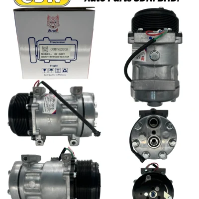COMPRESSOR (C) FAW TLAXJING/CAMC/DONGFENG TIANJIN TRUCK 7H15 24V 8PK SANDEN 'AlphaV