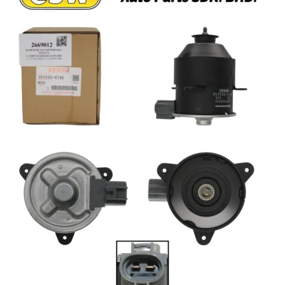 RADIATOR FAN MOTOR (OG) TOYOTA CAMRY/HARRIER/ALPHARD 2.4/WISH 2003 DENSO/COOLGEAR 263500-6180