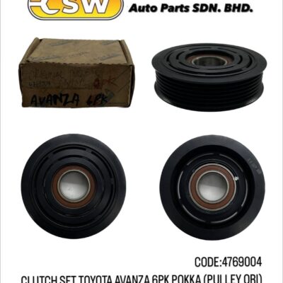 CLUTCH SET TOYOTA AVANZA 6PK POKKA (PULLEY ORI)