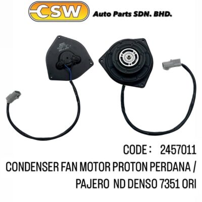 CONDENSER FAN MOTOR PROTON PERDANA/PAJERO  ND DENSO 7351 ORI