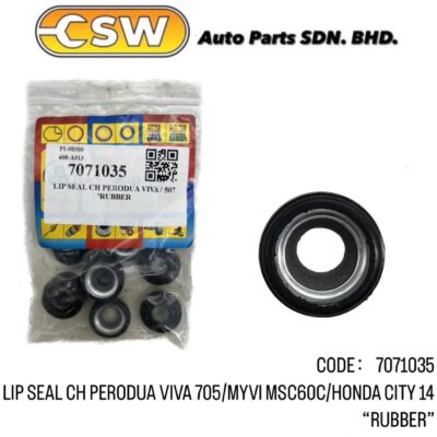 LIP SEAL CH VIVA 705 / MYVI MSC60C / HONDA CITY'14  'RUBBER