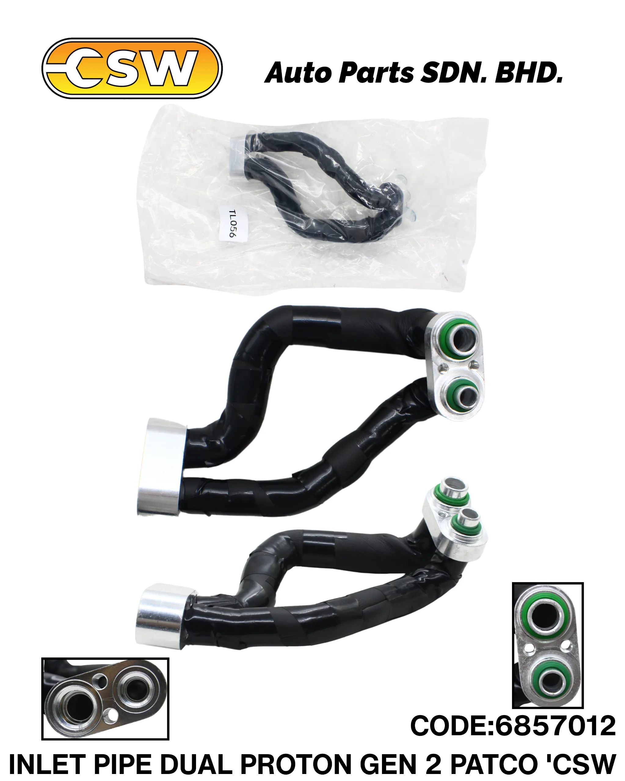 INLET PIPE DUAL PROTON GEN 2 PATCO 'CSW - CSW Auto Parts