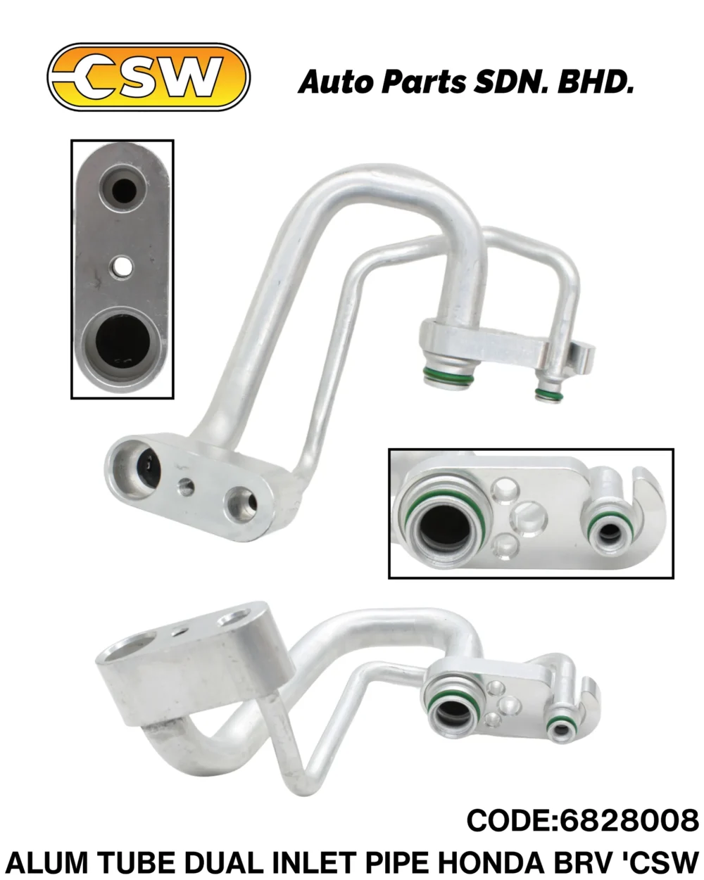 ALUM TUBE (C) DUAL INLET PIPE HONDA BRV 'CSW - CSW Auto Parts