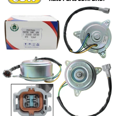 RADIATOR FAN MOTOR (C) PROTON SAVVY/ NISSAN SERENA C24/CEFIRO 4PIN 'AlphaV