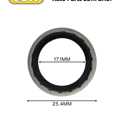 GASKET ORING OD (25.4MM X 17.1MM X 1.3MM)