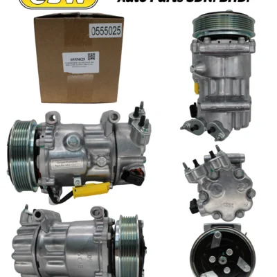 COMPRESSOR (OE) PEUGEOT 508 SD6C12 6PK SANDEN 1380 (LONG SOCKET) (EURO)